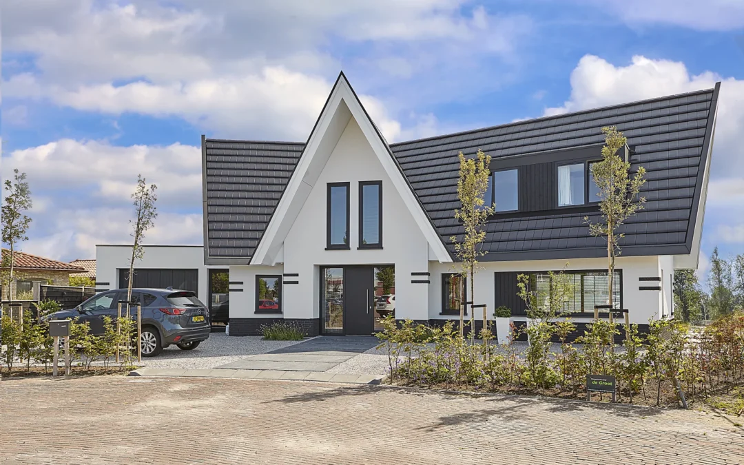 Moderne villa in waaiervorm