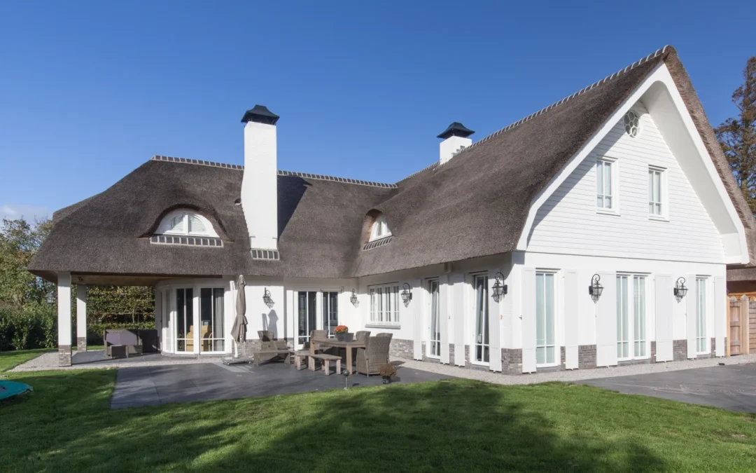 Woning met rieten kap
