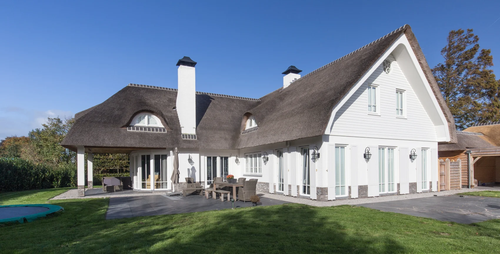 Woning met rieten kap